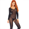 Leg Avenue - Bodystocking Manches Longues Noir